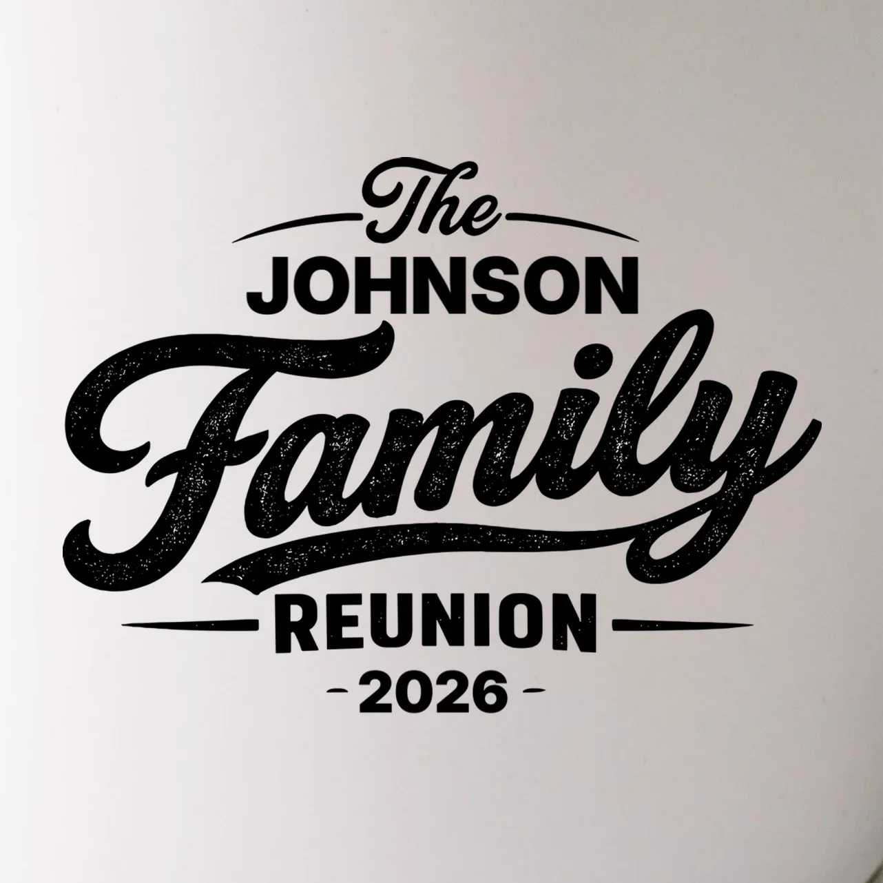 Your Personalized Family Reunion Mug - Front - Close-up
