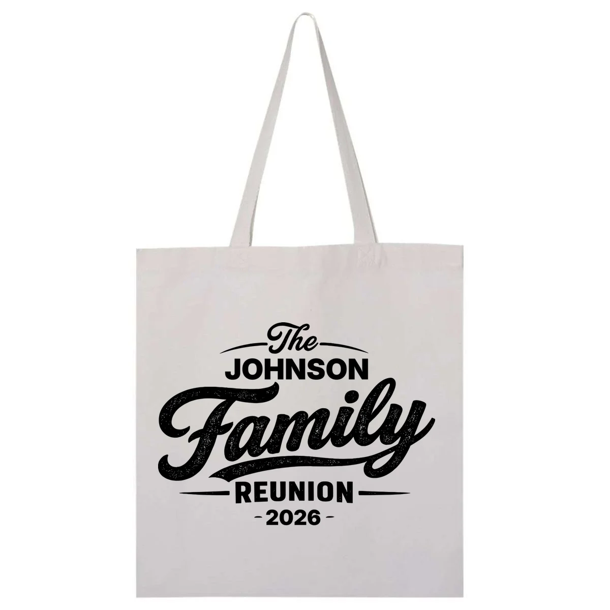 Your Personalized Family Reunion Tote Bag - Front