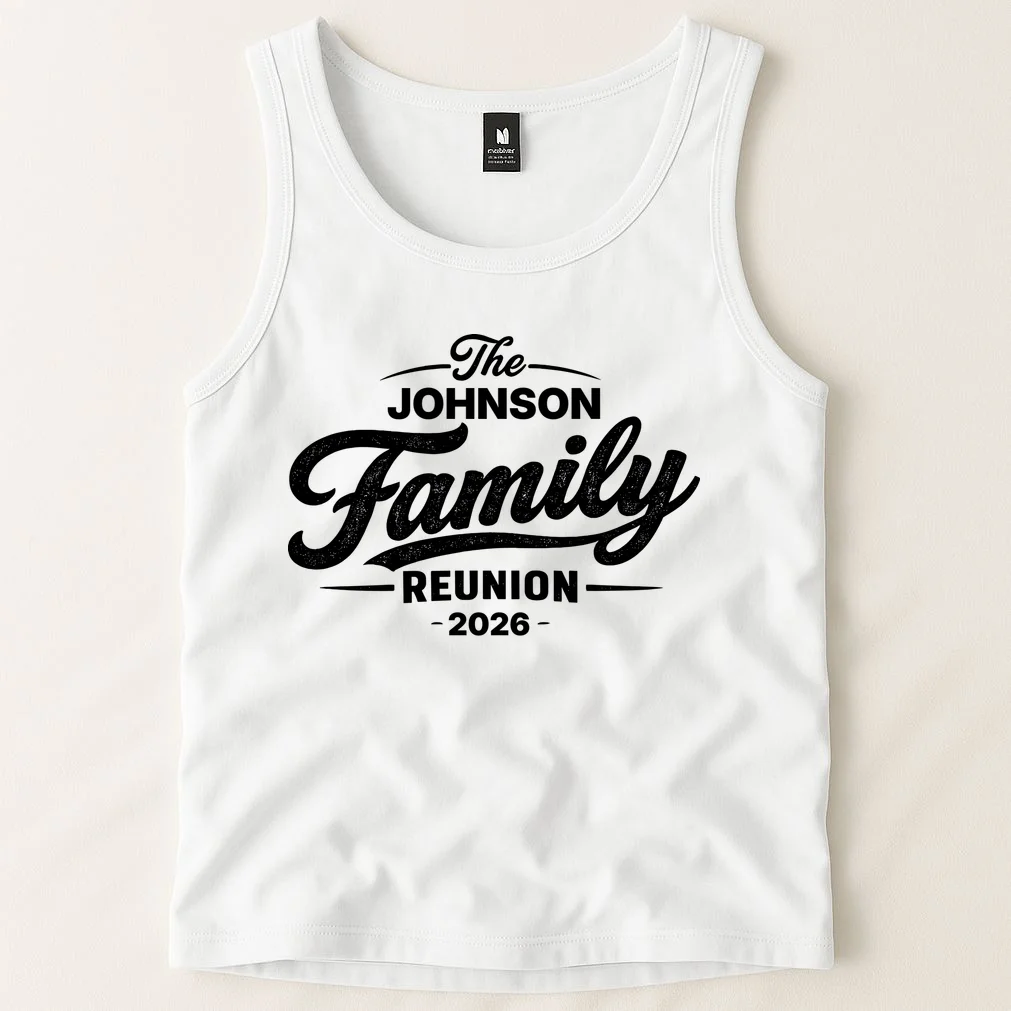 Your Personalized Family Reunion Tank Top - Front 1