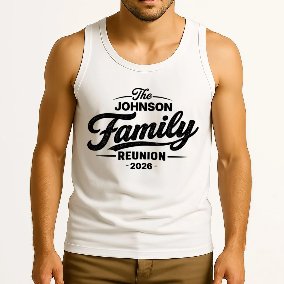 Your Personalized Family Reunion Tank Top - Front 2