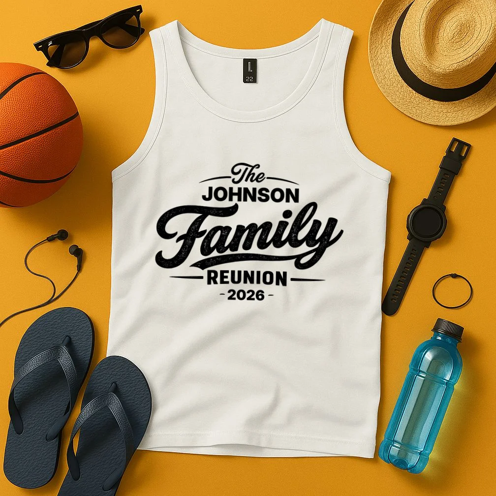 Your Personalized Family Reunion Tank Top - Front 3