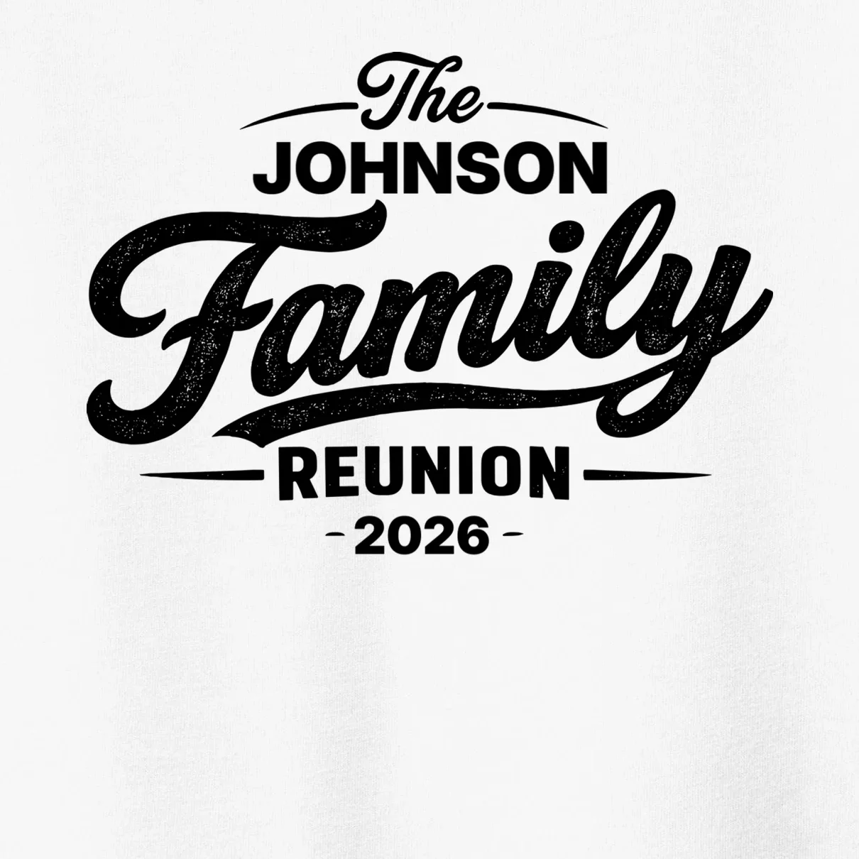Your Personalized Family Reunion Toddler T-Shirt - Front - Close-up