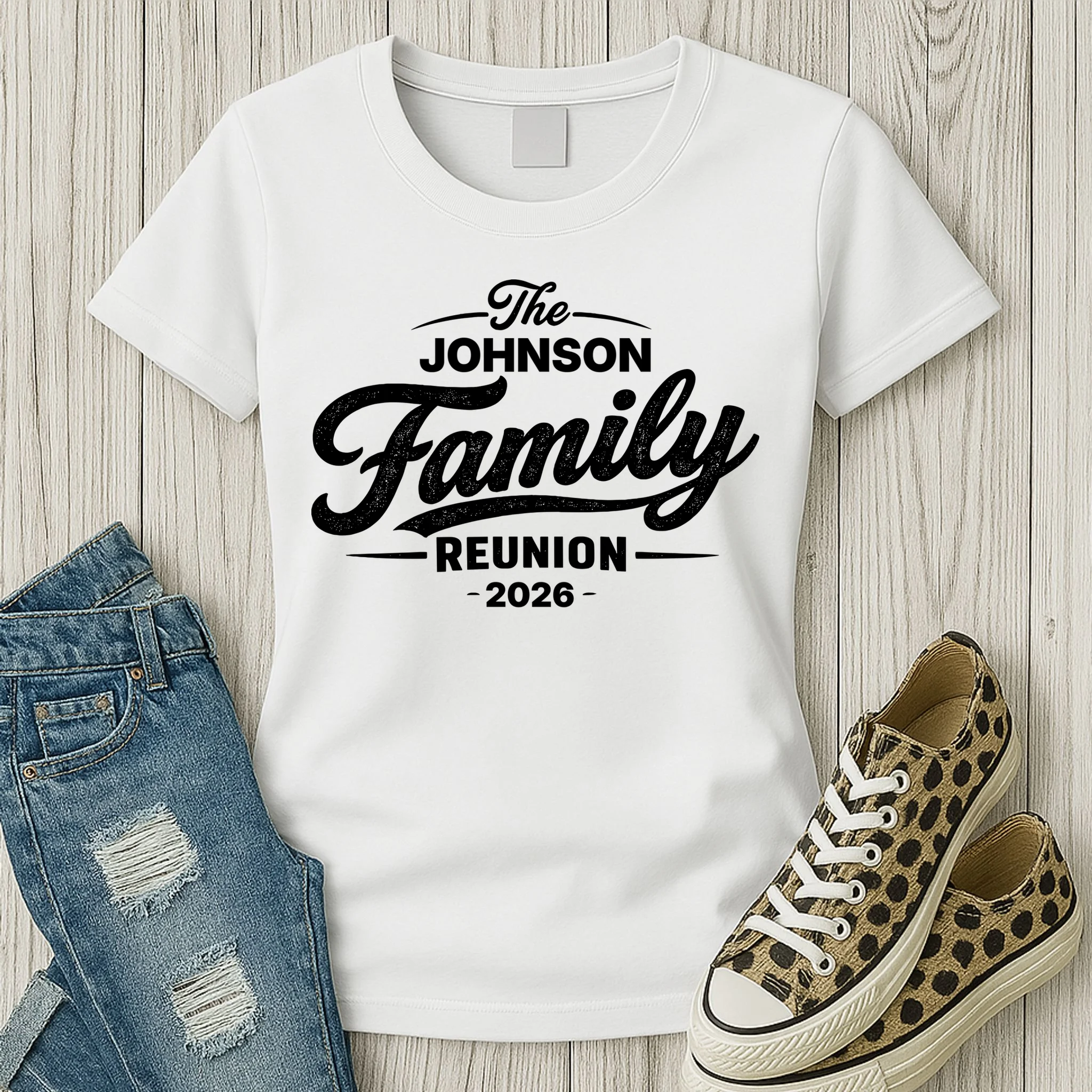 Your Personalized Family Reunion Women's T-Shirt - Front 2