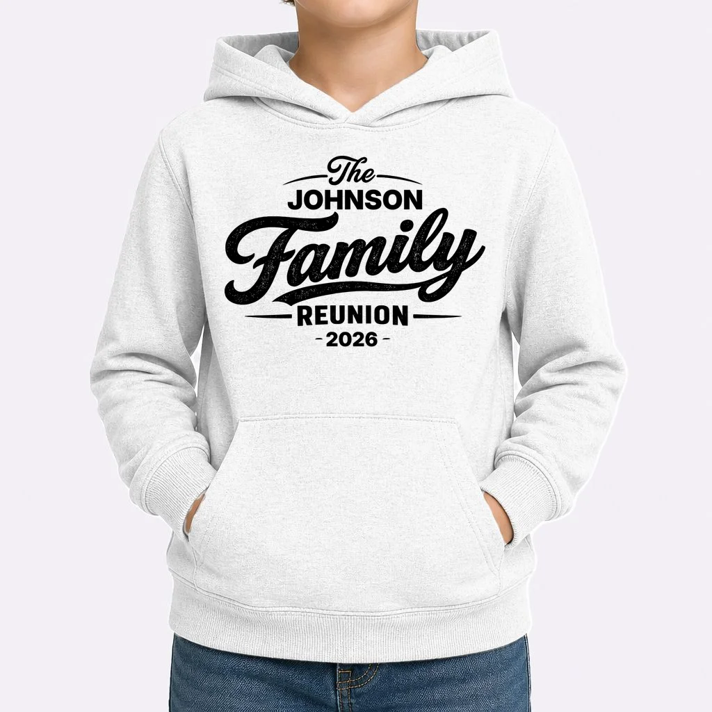 Your Personalized Family Reunion Kids Hoodie - Front 1