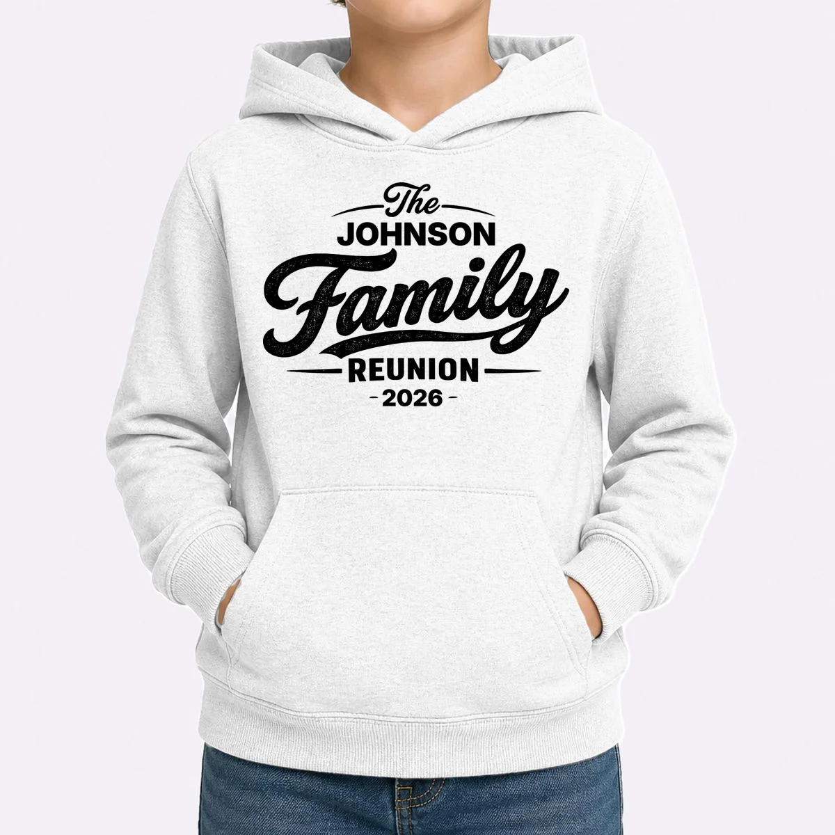 Your Personalized Family Reunion Kids Hoodie - Front 1