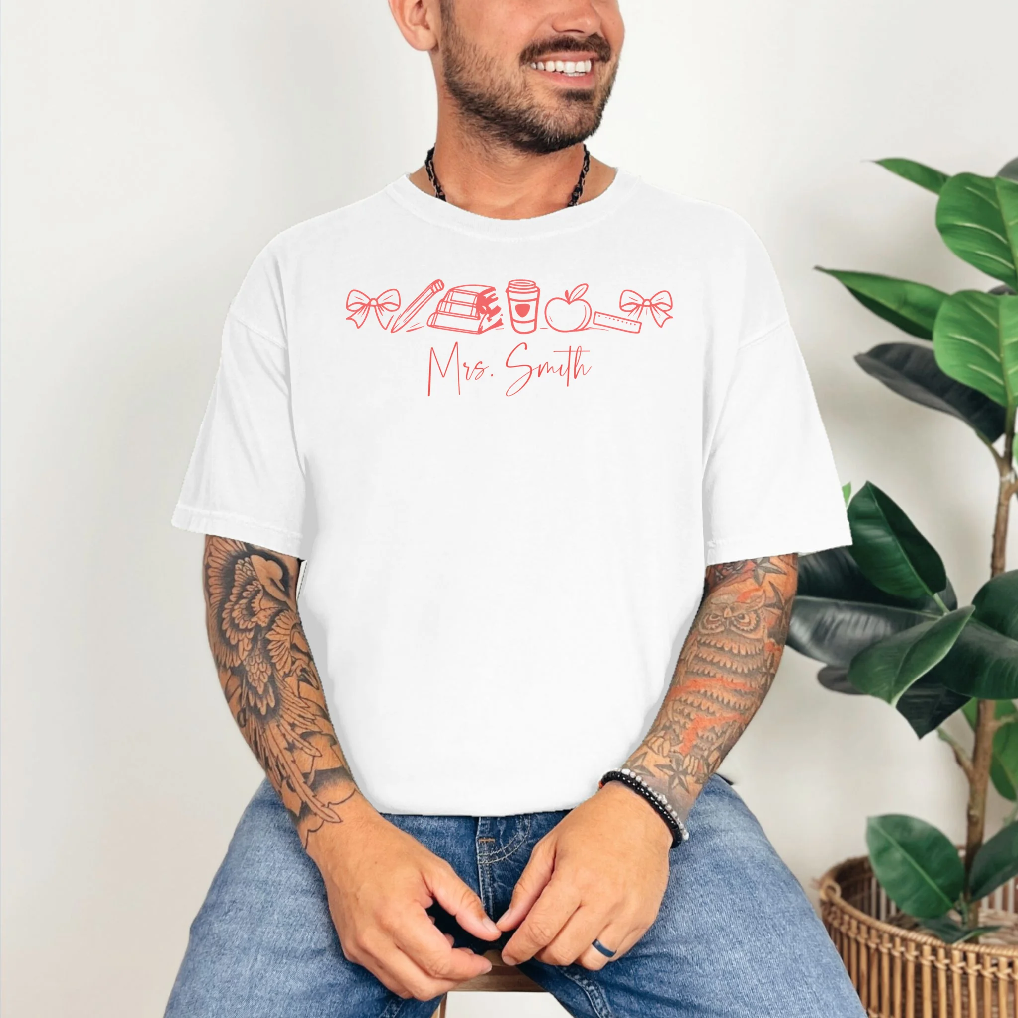 Teacher Name Custom T-Shirt - Front 2