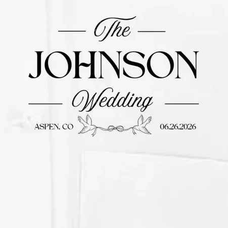 The Wedding Love Birds Name Location Data Men's Chef Coat - Front - Close-up
