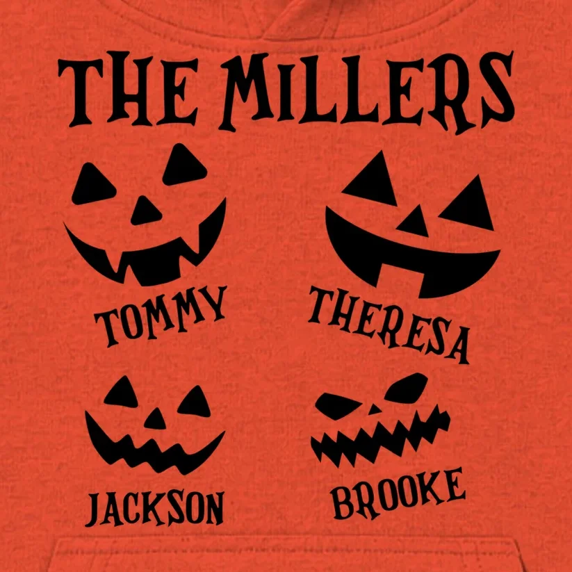 Custom Family Cute Personalized Halloween Kids Hoodie - Front - Close-up