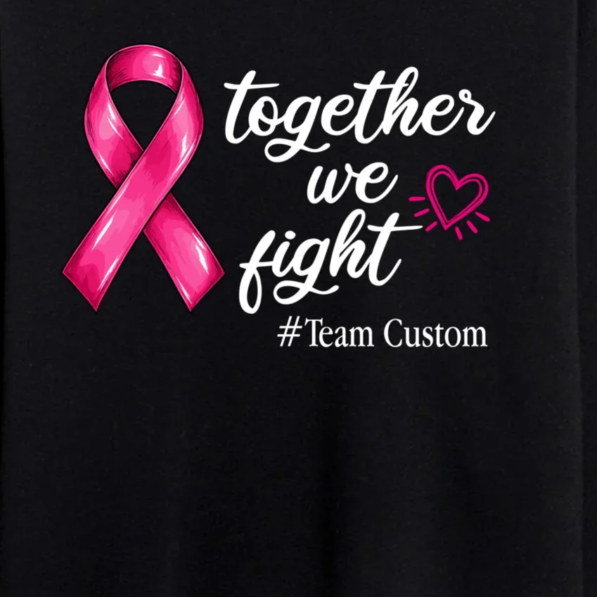 Personalized Together We Fight – Breast Cancer Awareness Shirt Men's Sweatsuit - Front - Close-up