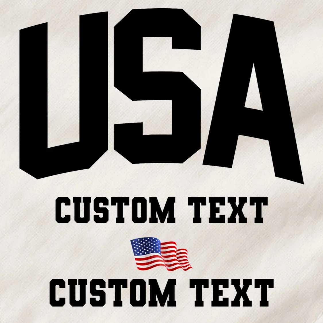 USA Custom Text Team America Personalized Dog Bandana - Front - Close-up