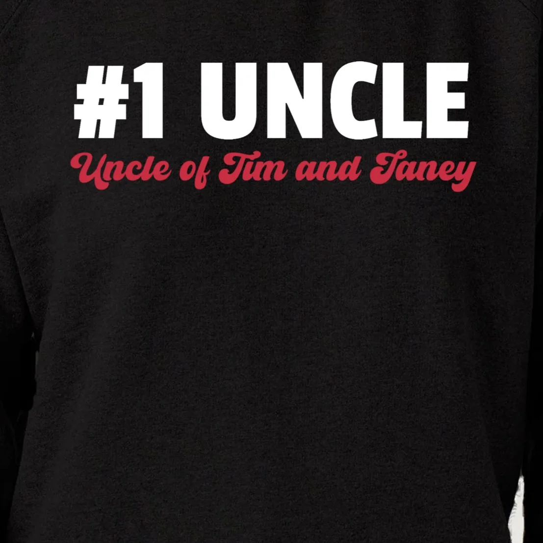 Best Uncle Custom Text Women's Sweatshirt - Front - Close-up