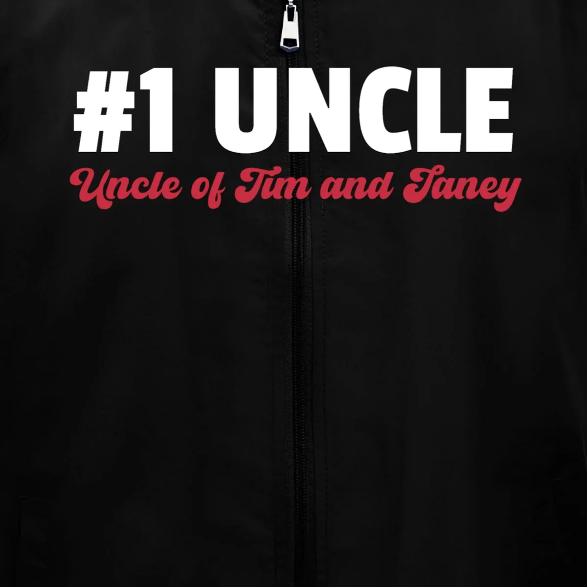 Best Uncle Custom Text Men's Vest - Front - Close-up