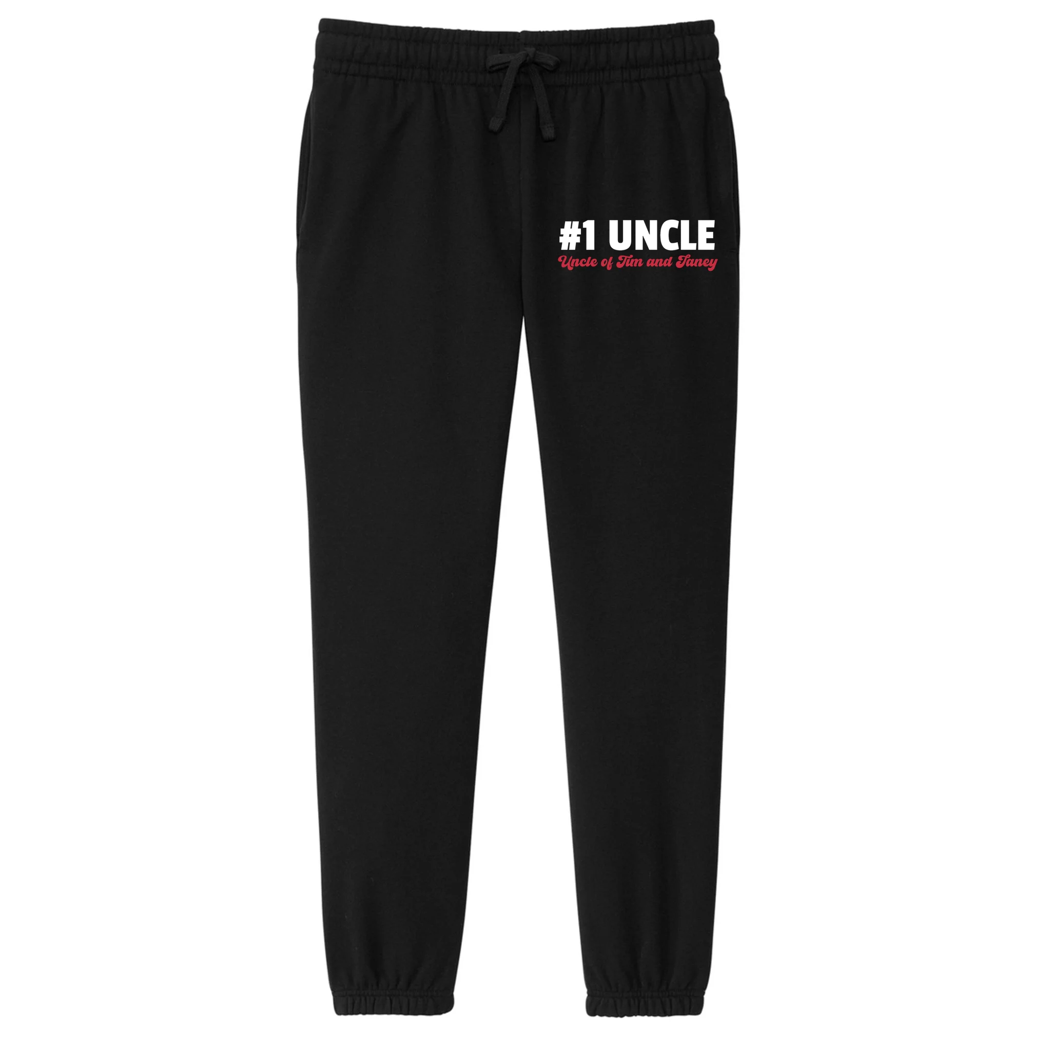 Best Uncle Custom Text Women's Fleece Sweatpants - Front