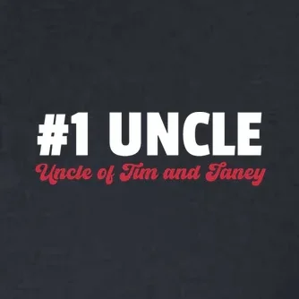 Best Uncle Custom Text Men's Polo - Front - Close-up