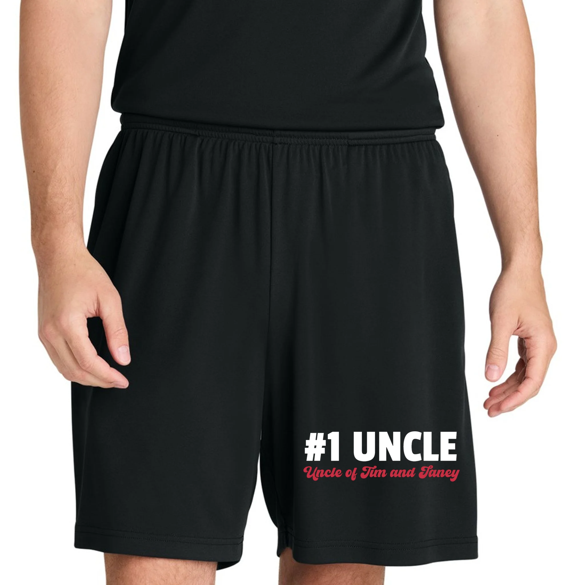Best Uncle Custom Text Men's Shorts - Front 1