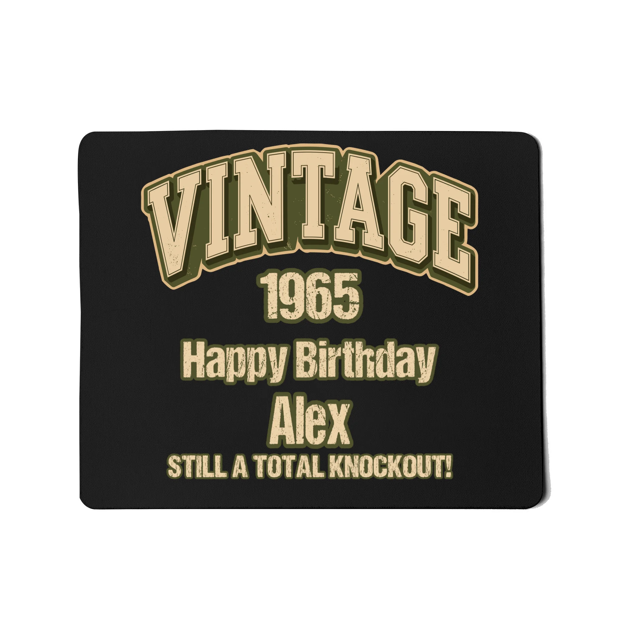 Vintage 1965 Still a Total Knockout Retro Birthday Design Mouse Pad Front