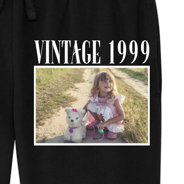 Vintage Birthday - Custom Year, Personalized Birthday Gift Women's Fleece Sweatpants - Front - Close-up