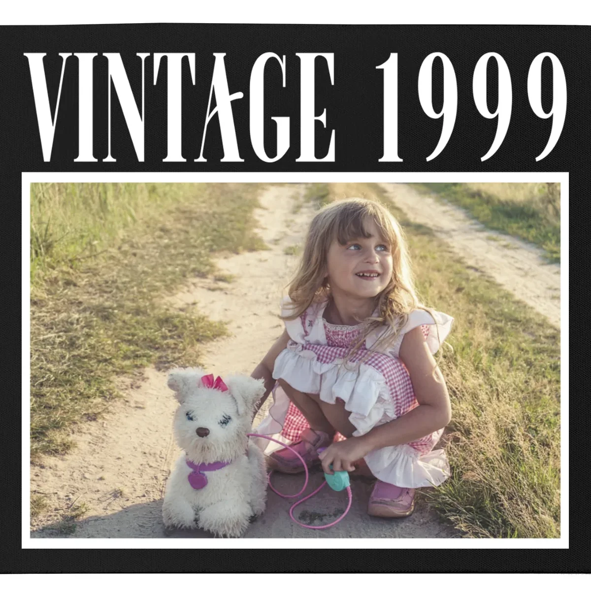 Vintage Birthday - Custom Year, Personalized Birthday Gift Mouse Pad - Front - Close-up