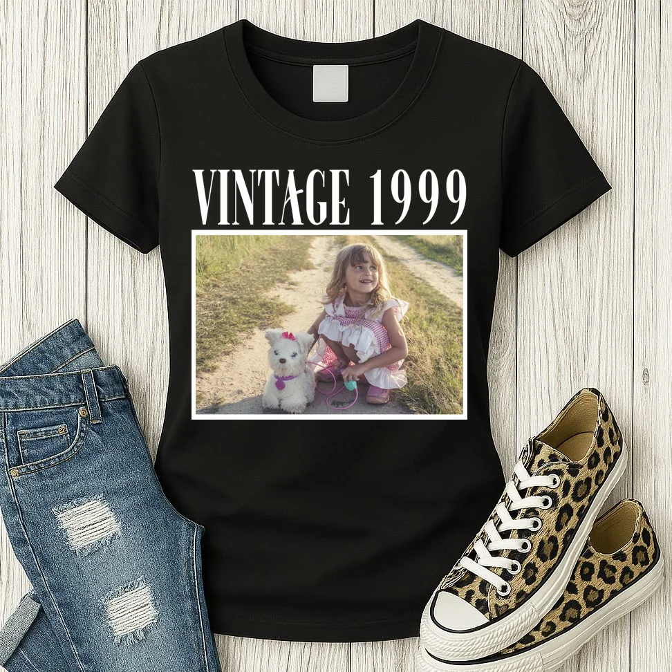 Vintage Birthday - Custom Year, Personalized Birthday Gift Women's T-Shirt - Front 2