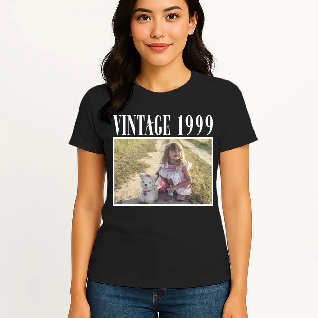 Vintage Birthday - Custom Year, Personalized Birthday Gift Women's T-Shirt - Front 3