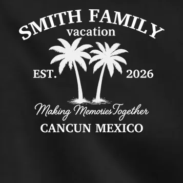 Vintage Custom Family Vacation Kids Jacket - Front - Close-up