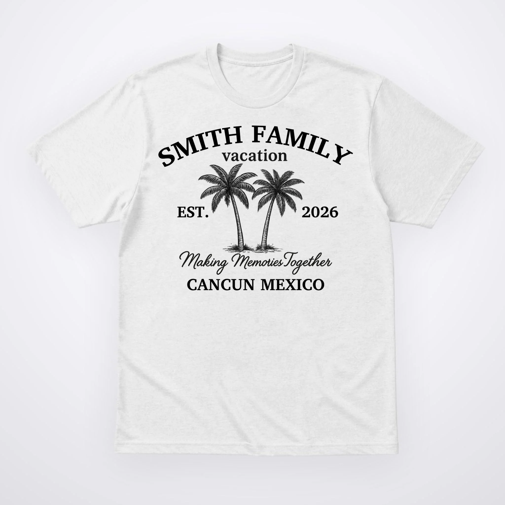 Vintage Custom Family Vacation Men's T-Shirt - Front