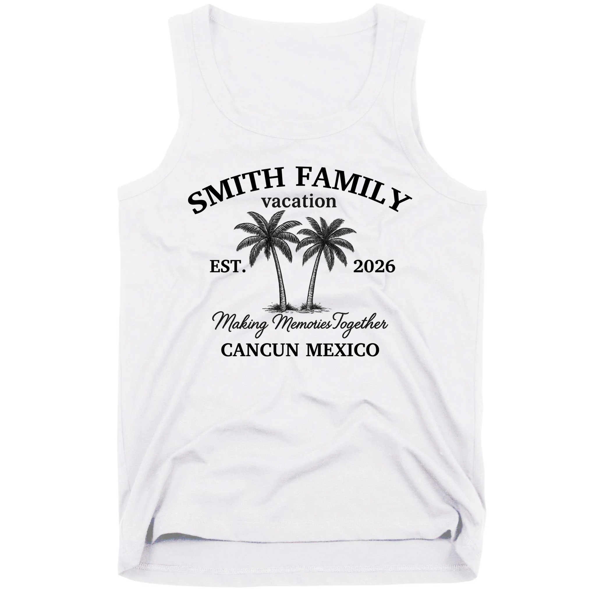 Vintage Custom Family Vacation Men's Tank Top - Front
