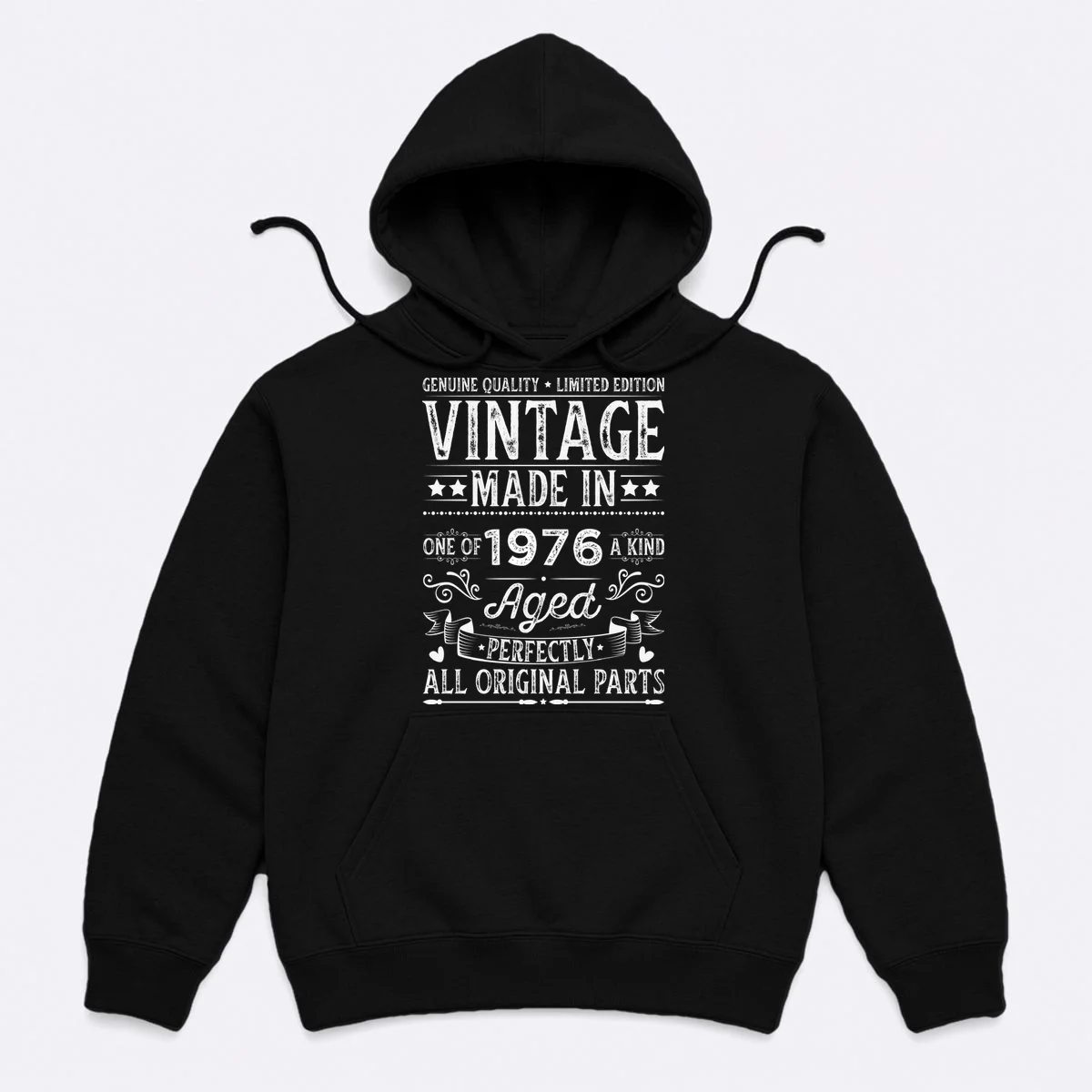 Vintage Made In Custom Year Birthday Gift Aged Perfectly, Personalized Hoodie - Front