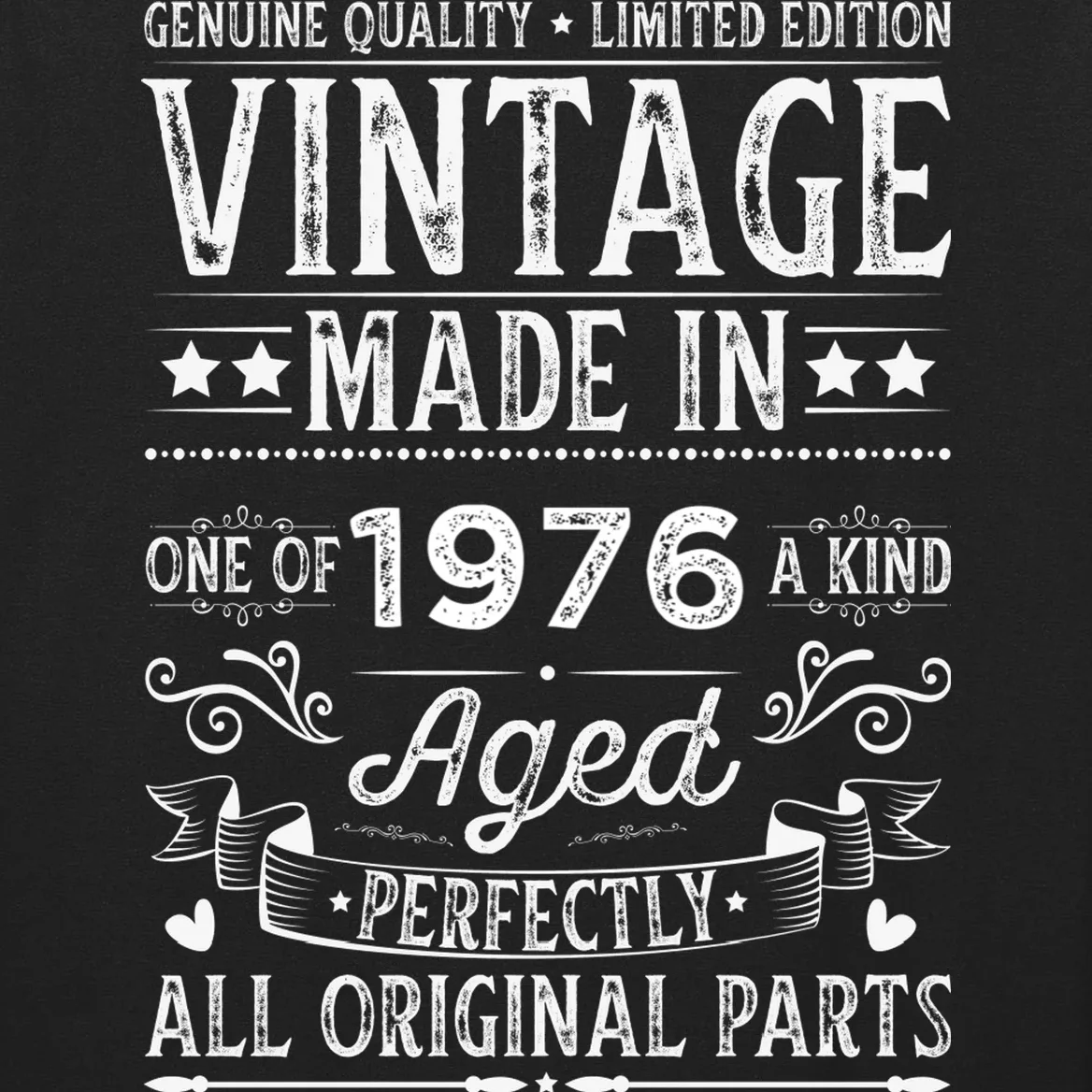 Vintage Made In Custom Year Birthday Gift Aged Perfectly, Personalized Men's Long Sleeve Shirt - Front - Close-up
