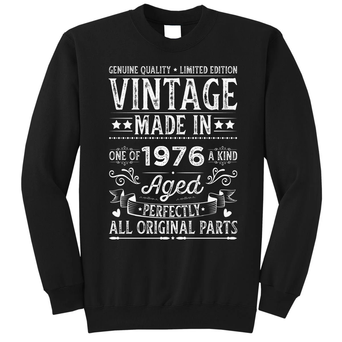 Vintage Made In Custom Year Birthday Gift Aged Perfectly, Personalized Sweatshirt - Front