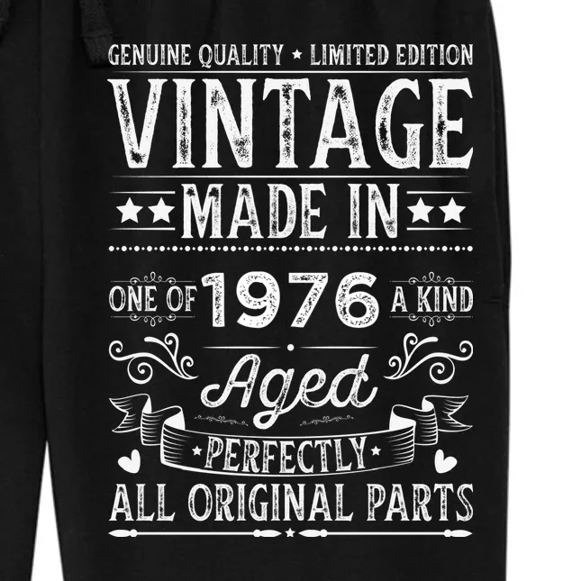 Vintage Made In Custom Year Birthday Gift Aged Perfectly, Personalized Women's Fleece Sweatpants - Front - Close-up