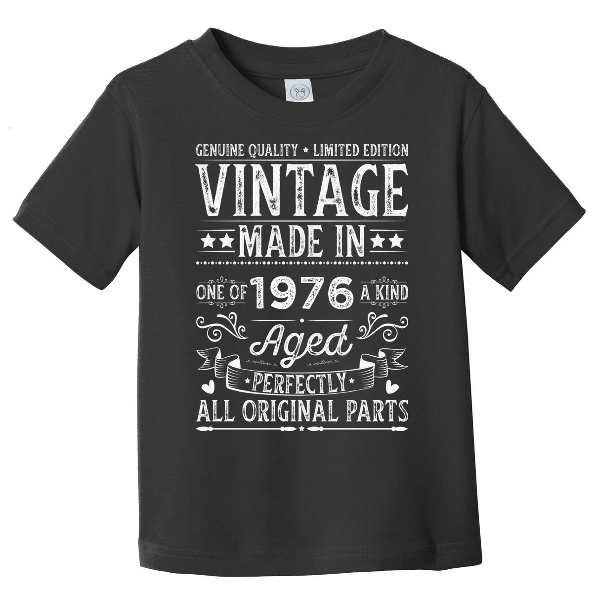 Vintage Made In Custom Year Birthday Gift Aged Perfectly, Personalized Toddler T-Shirt - Front