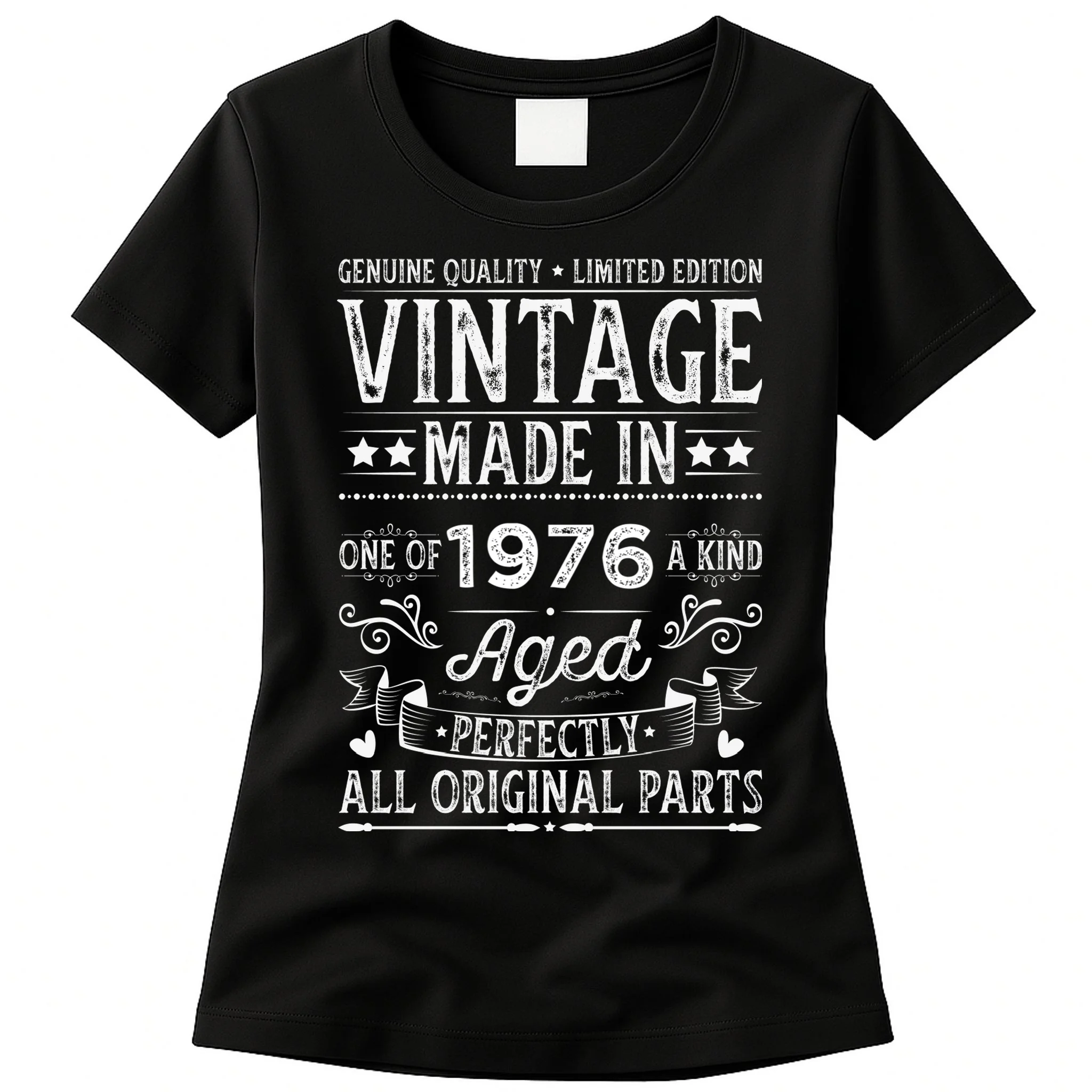 Vintage Made In Custom Year Birthday Gift Aged Perfectly, Personalized Women's T-Shirt - Front