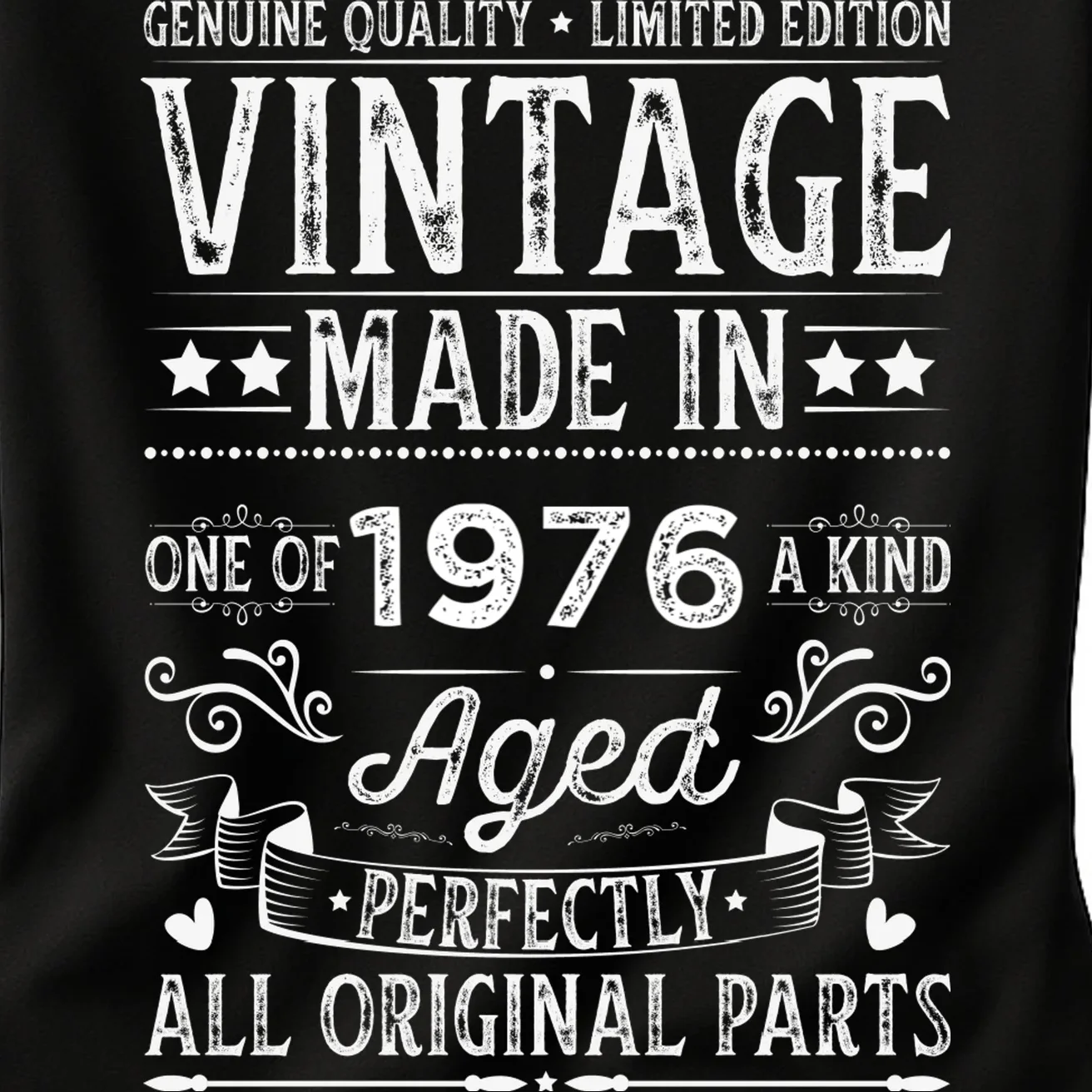 Vintage Made In Custom Year Birthday Gift Aged Perfectly, Personalized Women's T-Shirt - Front - Close-up