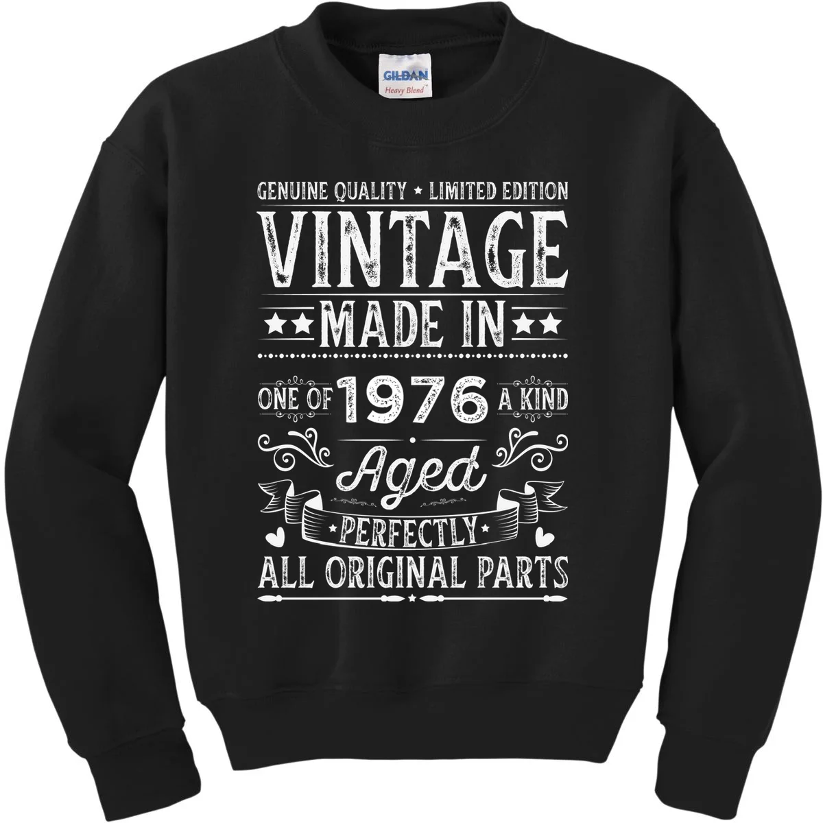 Vintage Made In Custom Year Birthday Gift Aged Perfectly, Personalized Kids Sweatshirt - Front