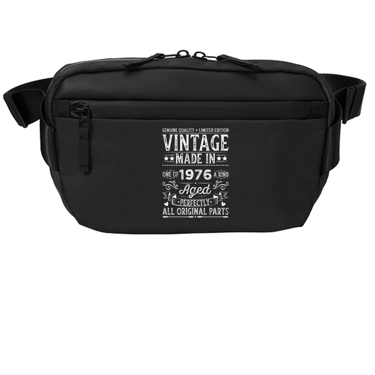Vintage Made In Custom Year Birthday Gift Aged Perfectly, Personalized Crossbody - Front
