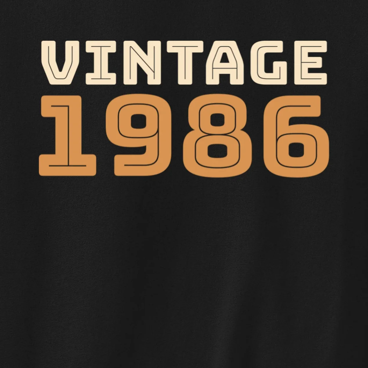 VINTAGE Retro Birthday Year Customizable Men's Sweatshirt - Front - Close-up