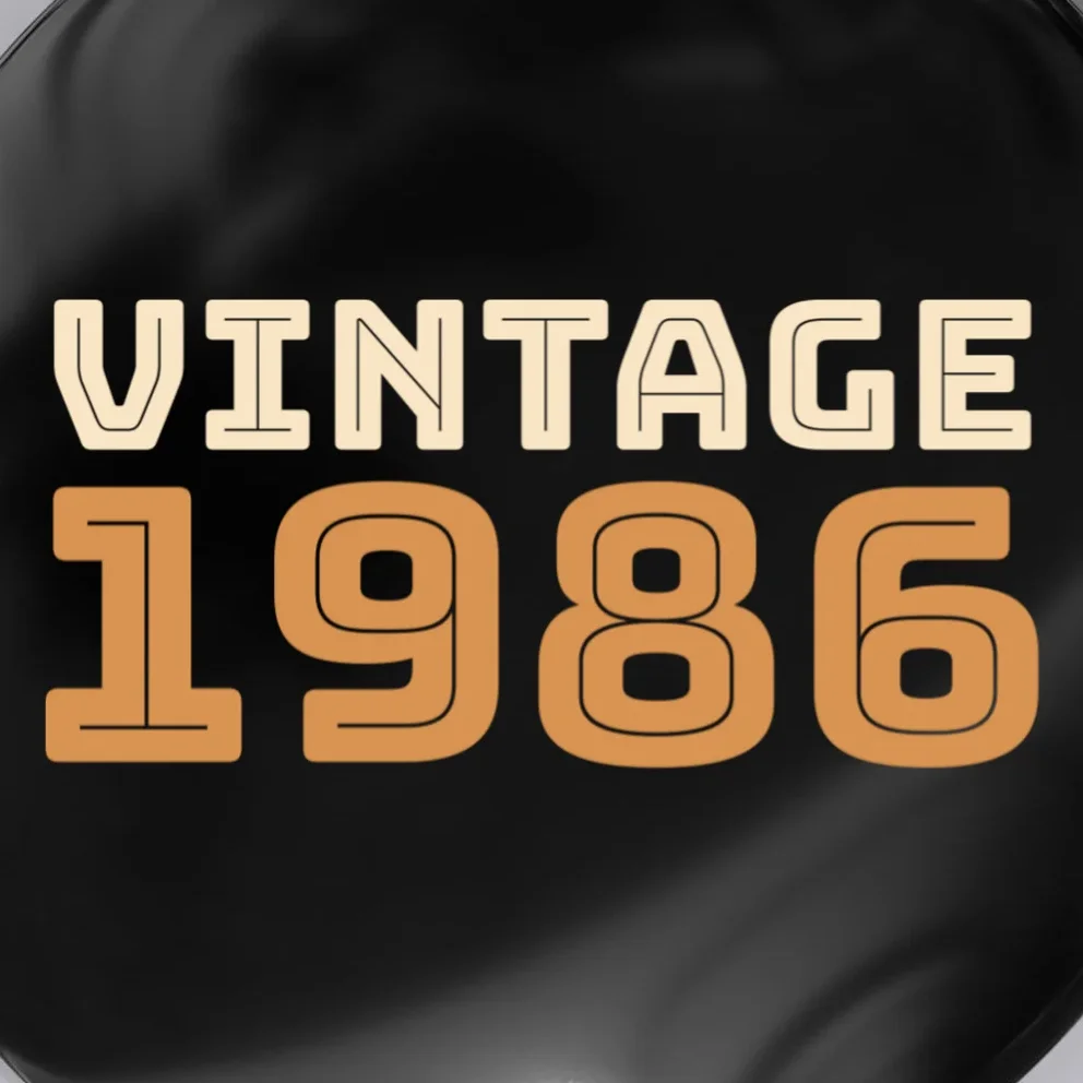 VINTAGE Retro Birthday Year Customizable Button - Front - Close-up