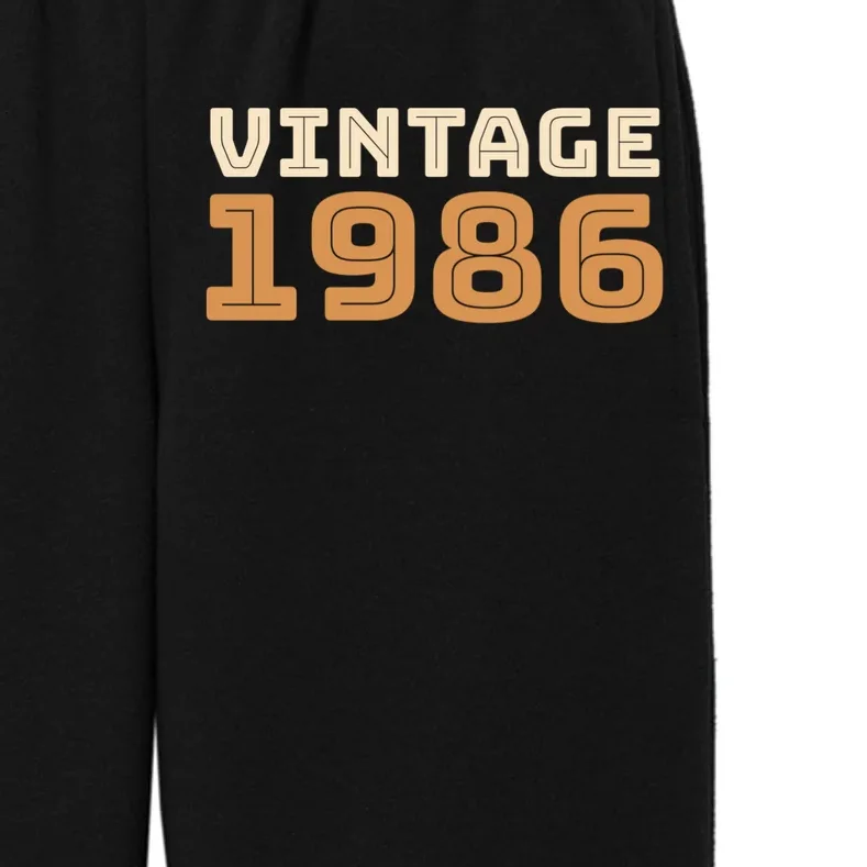 VINTAGE Retro Birthday Year Customizable Kids Fleece Sweatpants - Front - Close-up