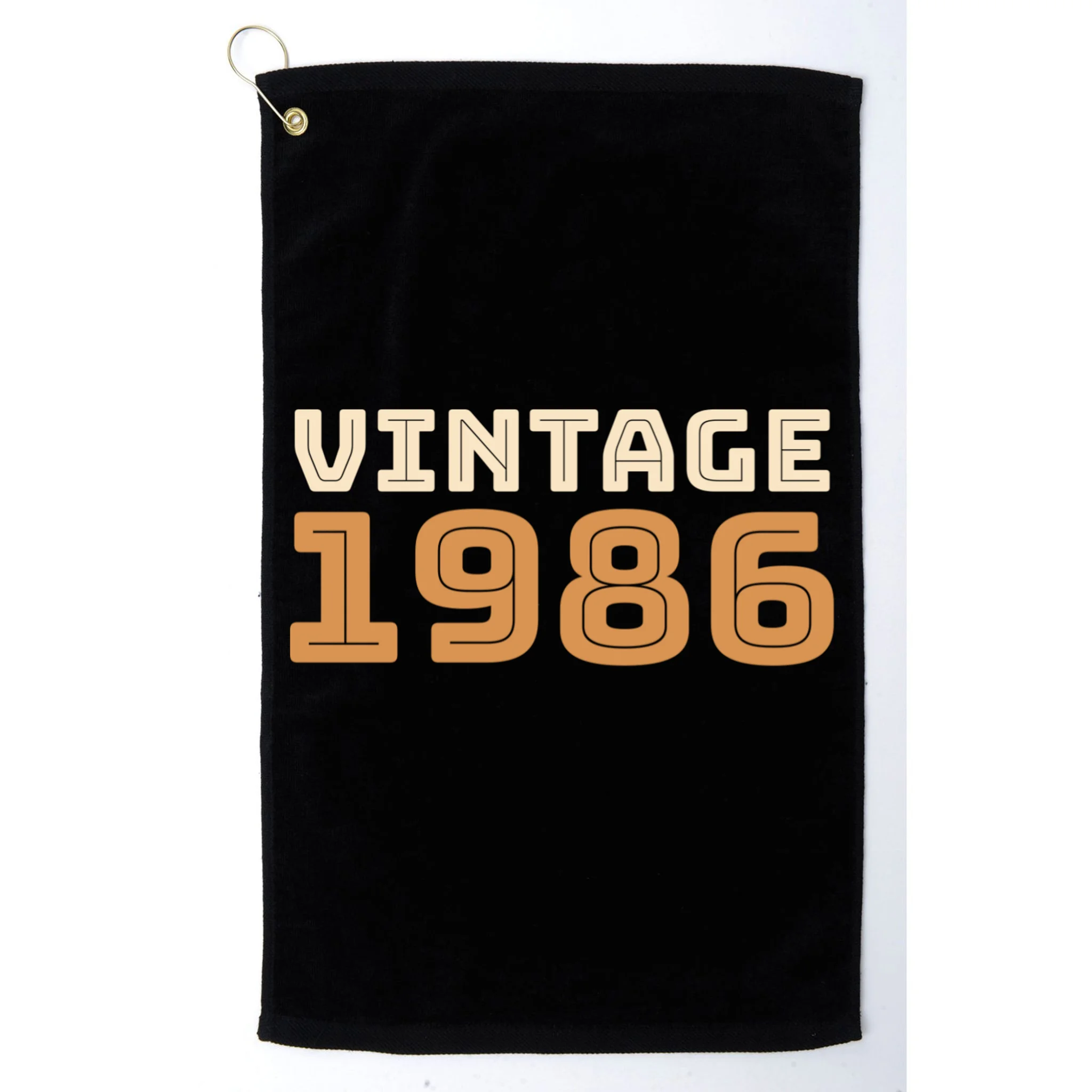 VINTAGE Retro Birthday Year Customizable Golf Towel - Front