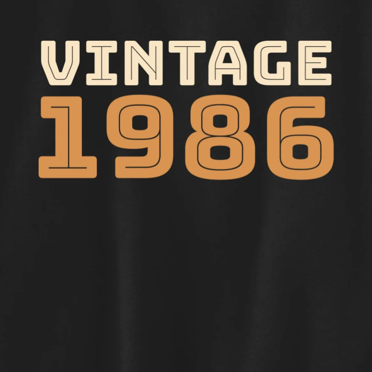 VINTAGE Retro Birthday Year Customizable Kids Sweatshirt - Front - Close-up