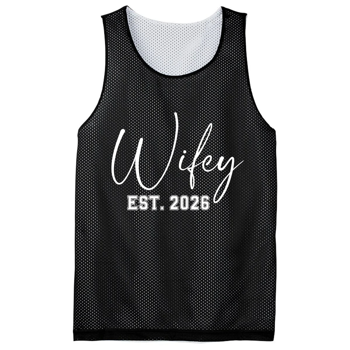 Wifey Personalized Wifey Est. 2026 Custom Year Men's Basketball Jersey - Front