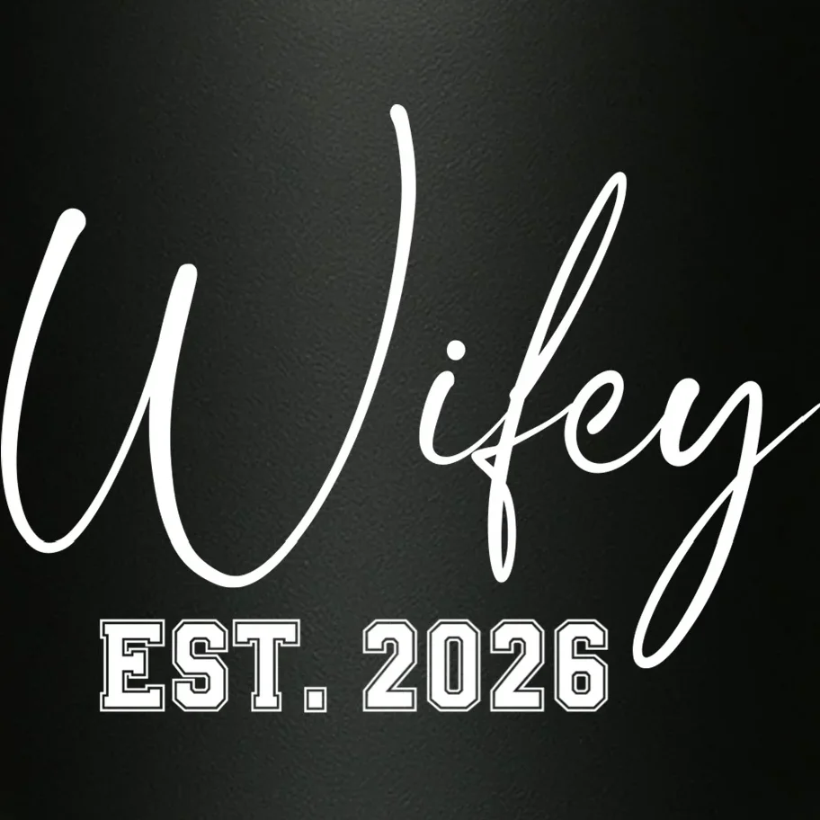 Wifey Personalized Wifey Est. 2026 Custom Year 20oz Tumbler - Front - Close-up