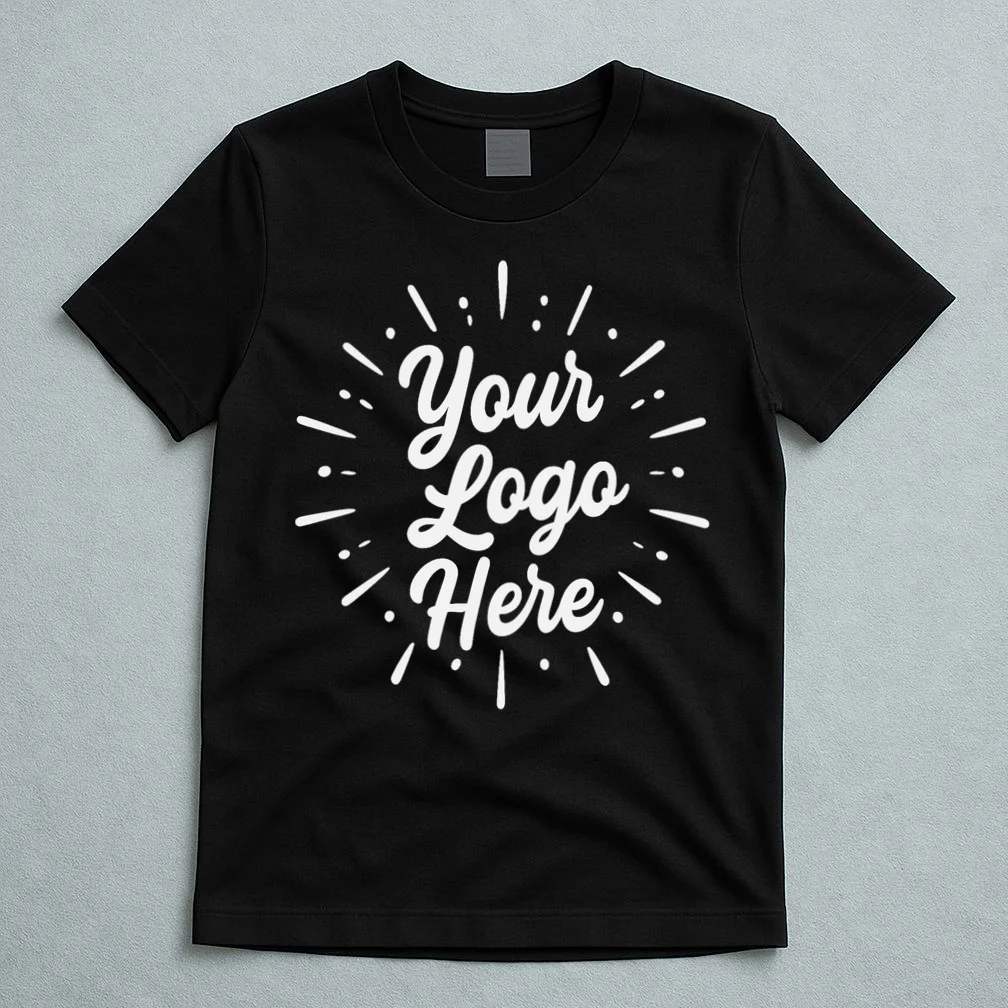 Your Logo Here Custom Business Logo Front And Back T-Shirt - Front 5