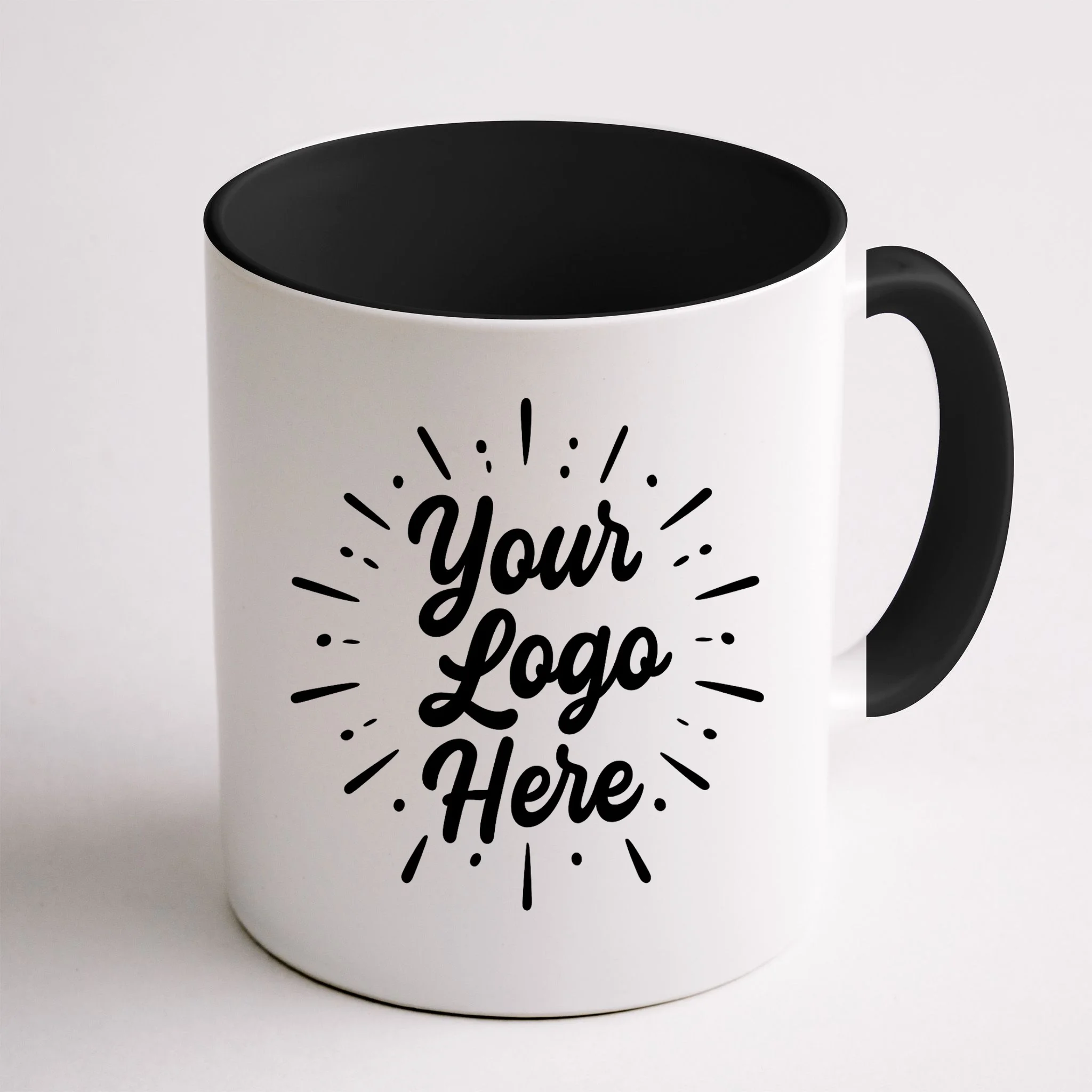 Your Logo Here Custom Business Logo Front And Back Coffee Mug - Back