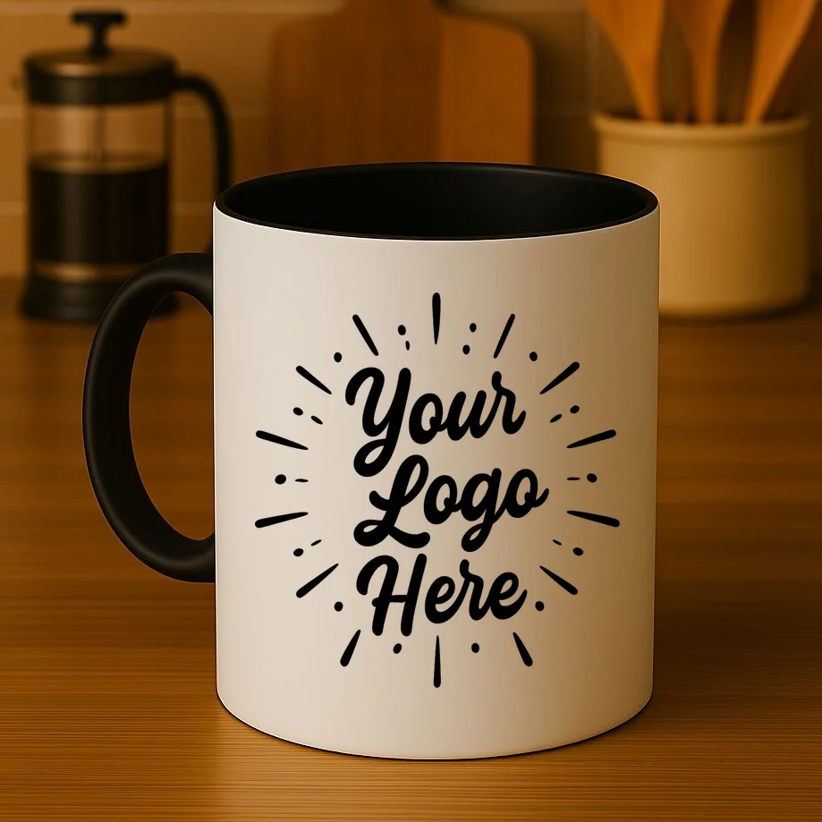 Your Logo Here Custom Business Logo Front And Back Coffee Mug - Front 3