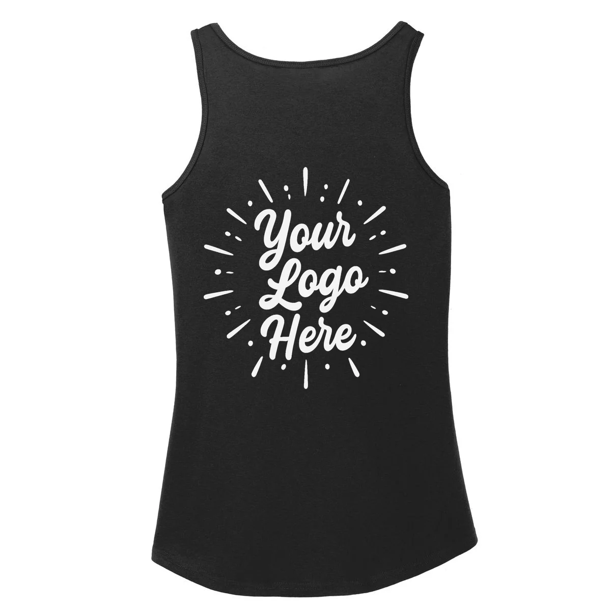 Your Logo Here Custom Business Logo Front And Back Women's Tank Top - Back