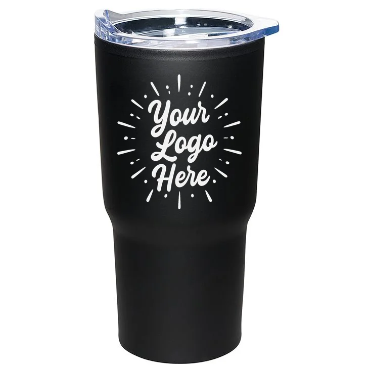 Your Logo Here Custom Business Logo Front And Back 20oz Tumbler - Back