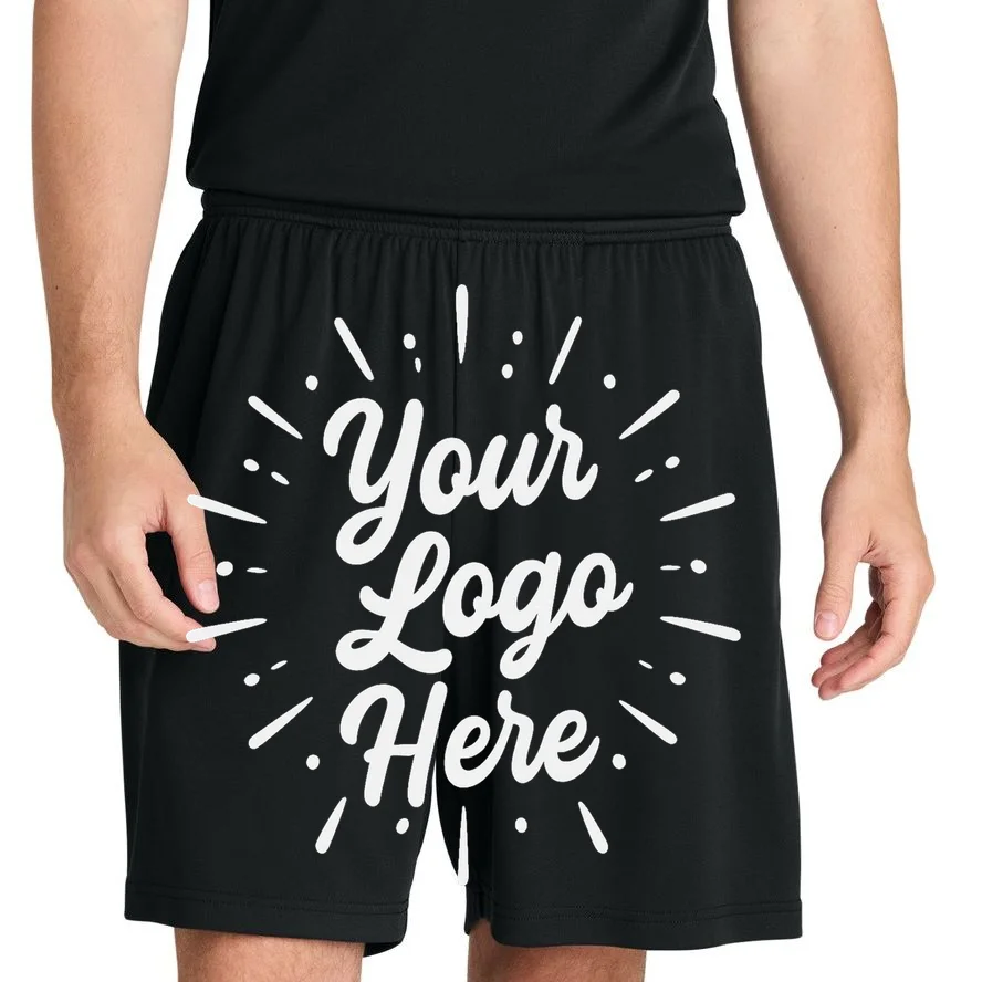 Your Logo Here Custom Business Logo Front And Back Men's Shorts - Front 1