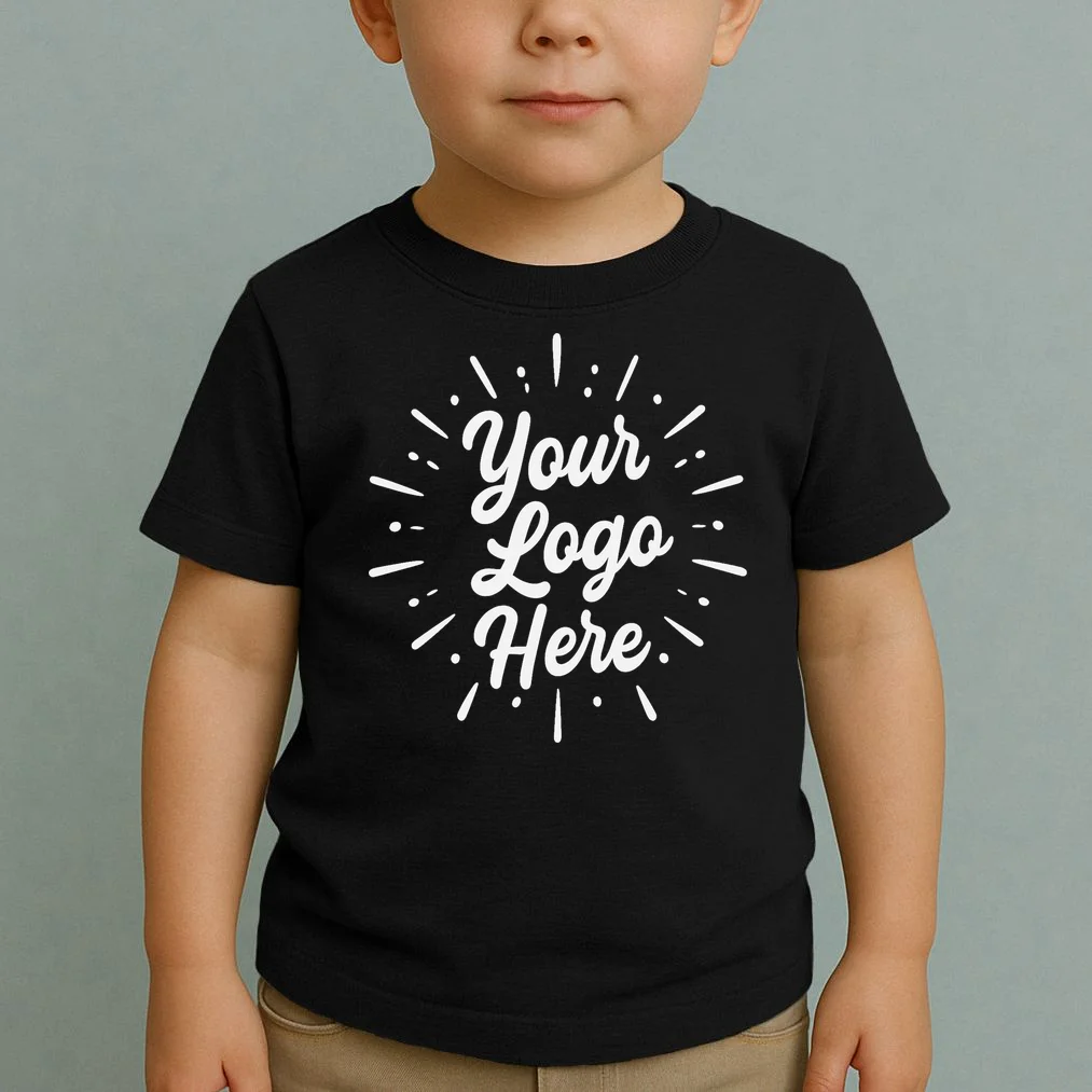 Your Logo Here Custom Business Logo Front And Back Toddler T-Shirt - Front 1